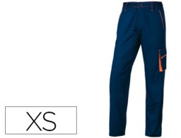 Pantalón de trabajo 5 bolsillos color azul naranja talla XS